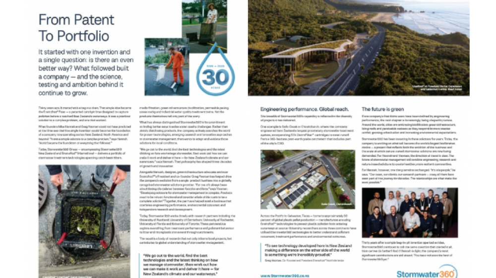 From Patent to Portfolio: Celebrating 30 Years of Stormwater Innovation